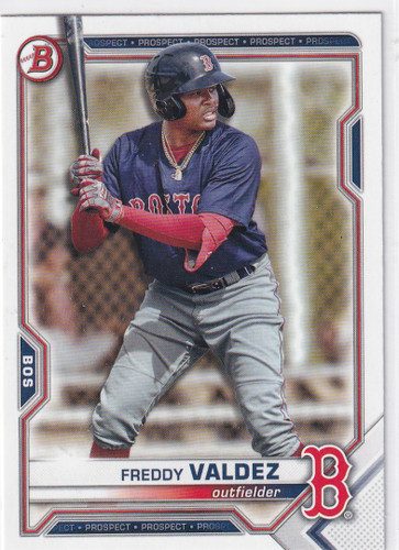 2021 BOWMAN #BD-96 FREDDY VALDEZ- BOSTON RED SOX