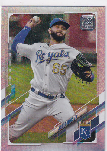 2021 TOPPS SERIES ONE #19 JAKOB JUNIS HOLO- KANSAS CITY ROYALS