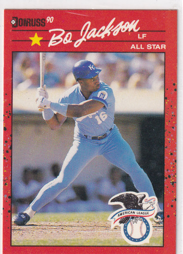 1989 LEAF #650 BO JACKSON ALL STAR- KANSAS CITY ROYALS