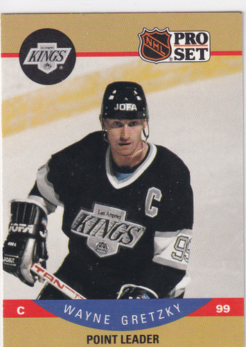 1990 PRO SET #394 WAYNE GRETZKY POINT LEADER- LOS ANGELES KINGS