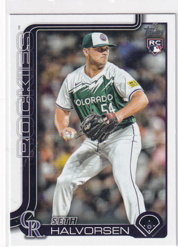 2025 TOPPS SERIES TWO #597 SETH HALVORSEN- COLORADO ROCKIES