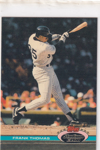 1991 TOPPS STADIUM #57 FRANK THOMAS- CHICAGO WHITE SOX