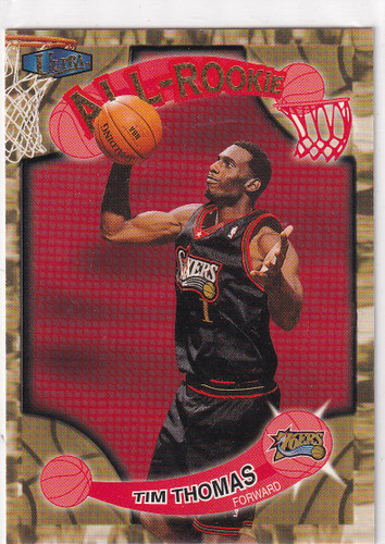 1998 FLEER #13AR TIM THOMAS ALL ROOKIE- PHILADELPHIA 76ERS