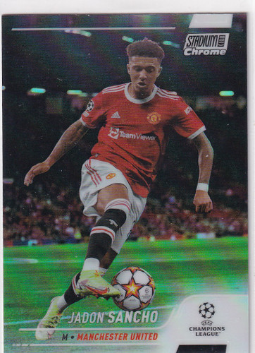 2022 TOPPS STADIUM CHROME #58 JADON SANCHO REFRACTOR- MANCHESTER UNITED
