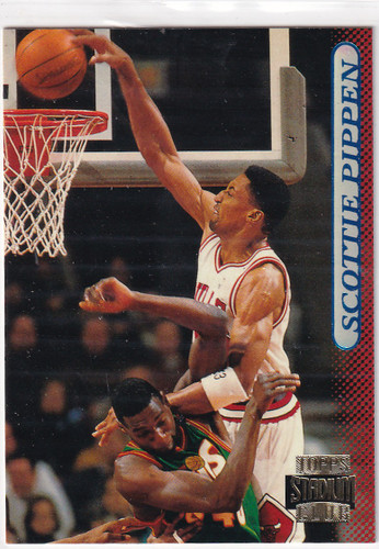 1996 TOPPS STADIUM #1 SCOTTIE PIPPEN- CHICAGO BULLS
