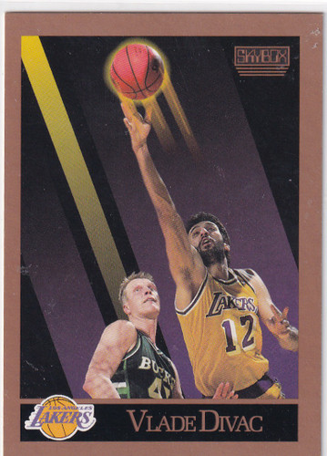 1990 SKYBOX #135 VLADE DIVAC ROOKIE- LOS ANGELES LAKERS