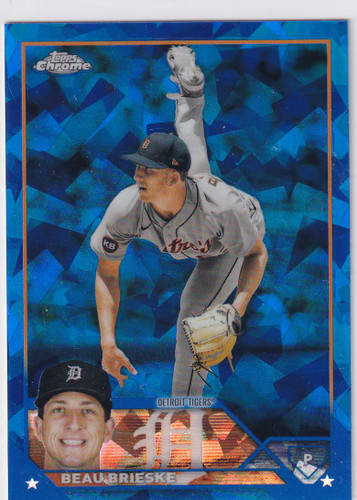 2023 TOPPS CHROME SAPPHIRE #184 BEAU BRIESKE- DETROIT TIGERS