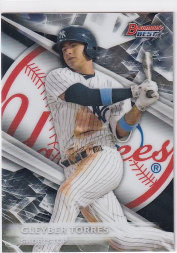 2016 BOWMAN BEST #TP-13 GLEYBER TORRES- NEW YORK YANKEES