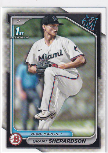 2024 BOWMAN #BD-130 GRANT SHEPARDSON- MIAMI MARLINS