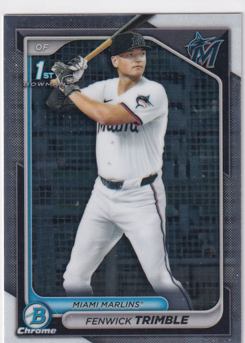 2024 BOWMAN CHROME #BDC-121 FENWICK TRIMBLE- MIAMI MARLINS