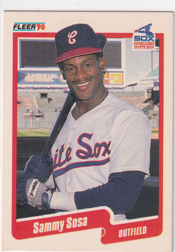 1990 FLEER #548 SAMMY SOSA- CHICAGO WHITE SOX