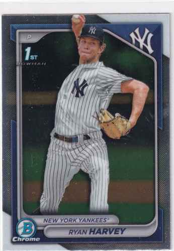 2024 BOWMAN CHROME #BDC-198 RYAN HARVEY- NEW YORK YANKEES
