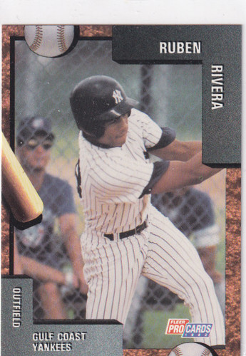 1992 FLEER #3805 RUBEN RIVERA- NEW YORK YANKEES