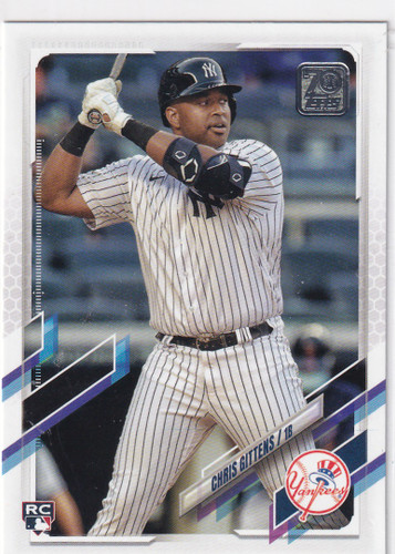 2021 TOPPS UPDATE #US166 CHRIS GITTENS- NEW YORK YANKEES