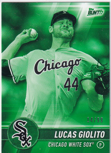 2017 TOPPS BUNT #182 LUCAS GIOLITO 14/99 GREEN- CHICAGO WHITE SOX