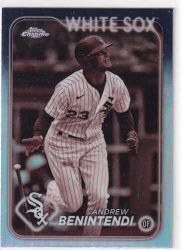 2024 TOPPS CHROME #33 ANDREW BENINTENDI SEPIA REFRACTOR- CHICAGO WHITE SOX