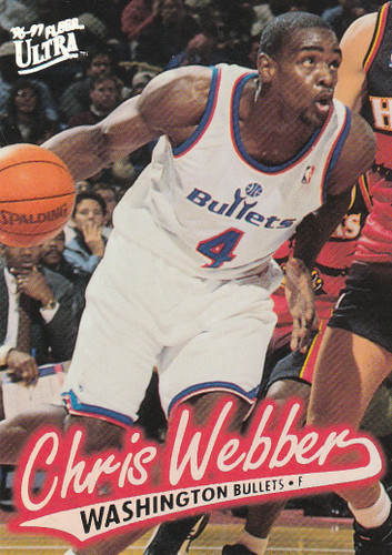 1996 FLEER #123 CHRIS WEBBER- WASHINGTON BULLETS