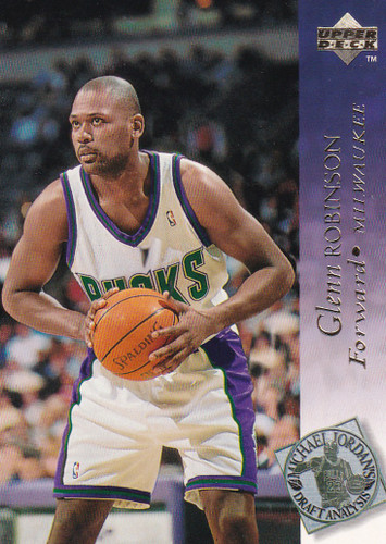 1995 UPPER DECK #193 GLENN ROBINSON MICHAEL JORDAN DRAFT- MILWAUKEE BUCKS