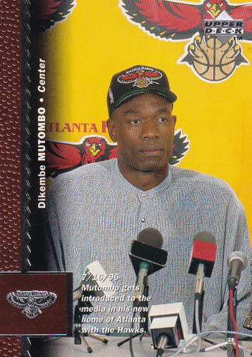 1997 UPPER DECK #182 DIEKEMBE MUTOMBO- ATLANTA HAWKS