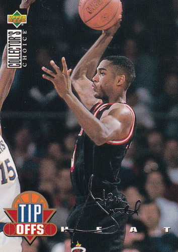 1994 UPPER DECK #179 STEVE SMITH SILVER SCRIPT- MIAMI HEAT