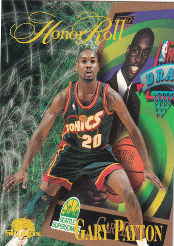 1996 FLEER #274 GARY PAYTON HONOR ROLL- SEATTLE SUPERSONICS