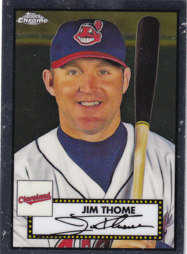 2021 TOPPS CHROME #508 JIM THOME- CLEVELAND GUARDIANS