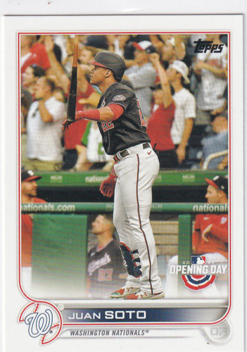 2022 TOPPS OPENING DAY #150 JUAN SOTO- WASHINGTON NATIONALS