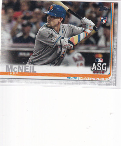 2019 TOPPS UPDATE #US261 JEFF MCNEIL ALL STAR GAME- NEW YORK METS