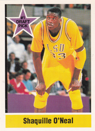 1992 SPORTS STARS USA SHAQUILLE ONEAL DRAFT PICK SHAQUILLE- ORLANDO MAGIC