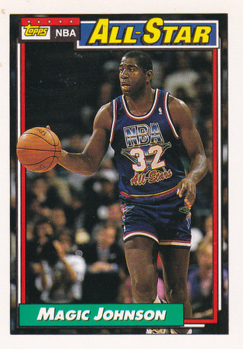 1992 TOPPS #126 MAGIC JOHNSON ALL STAR- LOS ANGELES LAKERS