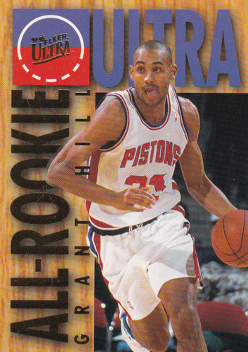 1995 FLEER #2 GRANT HILL ALL ROOKIE TEAM- DETROIT PISTONS