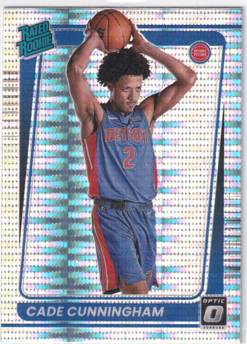 2021-22 DONRUSS OPTIC #161 CADE CUNNINGHAM PULSAR ROOKIE- DETROIT PISTONS