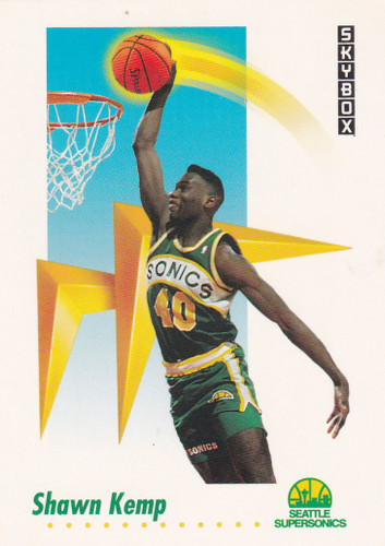 1991 SKYBOX #271 SHAWN KEMP- SEATTLE SUPERSONICS