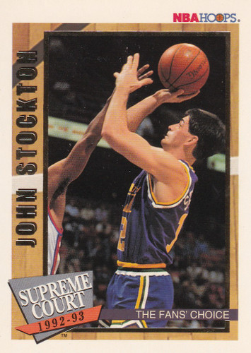 1993 SKYBOX #SC8 JOHN STOCKTON SUPREME COURT- UTAH JAZZ
