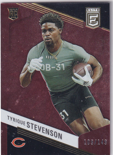 2023 DONRUSS ELITE #193 TYRIQUE STEVENSON RED /149- CHICAGO BEARS