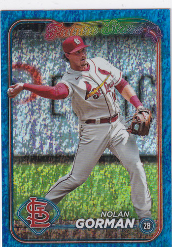2024 TOPPS SERIES TWO #591 NOLAN GORMAN BLUE FUTURE STAR /999- ST LOUIS CARDINAL