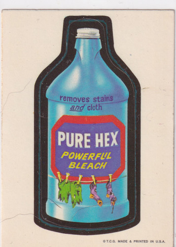 1973 WACKY PACKAGES PURE HEX BLEACH- WACKY PACKAGES