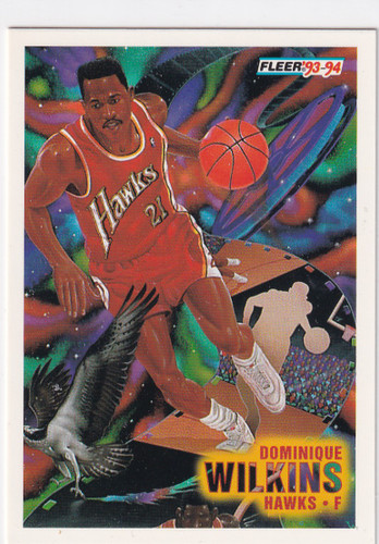 1993 FLEER #237 DOMINIQUE WILKINS HUMAN HIGHLIGHT- ATLANTA HAWKS
