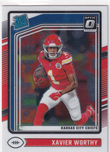 2024 DONRUSS OPTIC #300 XAVIER WORTHY- KANSAS CITY CHIEFS