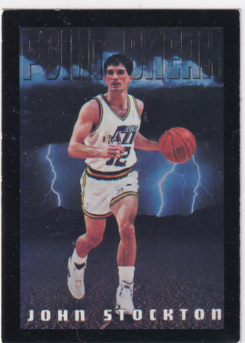 1994 SKYBOX #338 JOHN STOCKTON POINT BREAK- UTAH JAZZ
