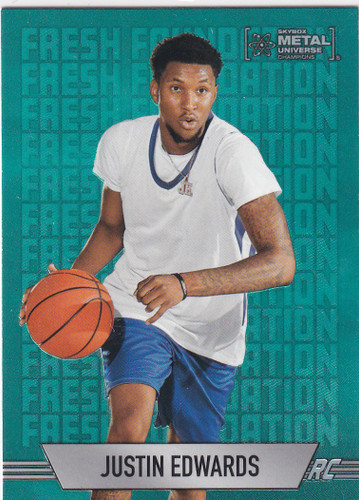 2024 METAL UNIVERSE #FF-3 JUSTIN EDWARDS AQUA- PHILADELPHIA 76ERS