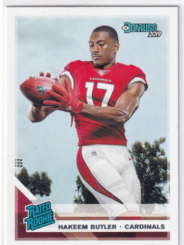 2019 DONRUSS #316 HAKEEM BUTLER- ARIZONA CARDINALS
