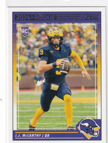 2024 SCORE #304 JJ MCCARTHY- MINNESOTA VIKINGS