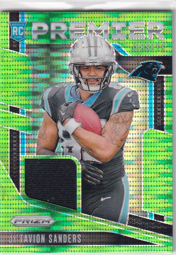 2024 PRIZM #PJ-JTS JATAVION SANDERS GREEN PULSAR- CAROLINA PANTHERS