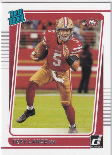 2021 DONRUSS #254 TREY LANCE- SAN FRANCISCO 49ERS