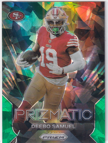 2023 PRIZM #17 DEEBO SAMUEL PRIZMATIC CRACKED ICE- SAN FRANCISCO 49ERS