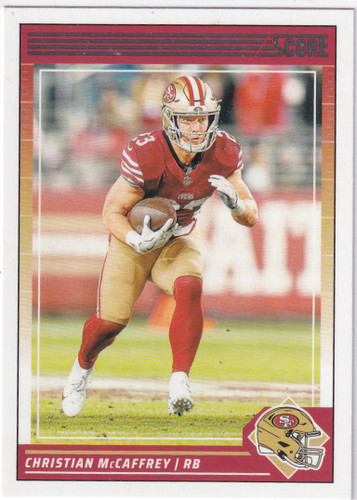 2024 SCORE #245 CHRISTIAN MCCAFFREY- SAN FRANCISCO 49ERS