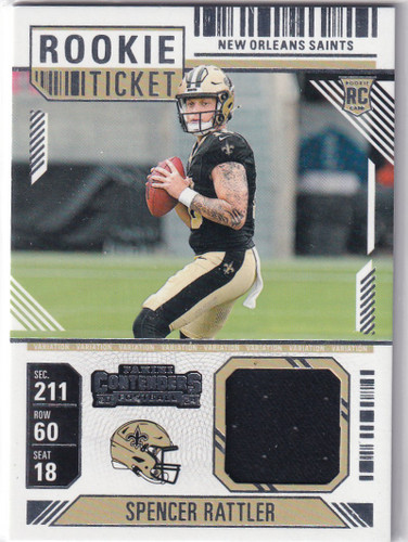 2024 CONTENDERS #RTS-SRR SPENCER RATTLER VARIATION PATCH- NEW ORLEANS SAINTS