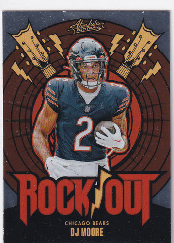 2024 ABSOLUTE #RO-DME DJ MOORE ROCK OUT- CHICAGO BEARS