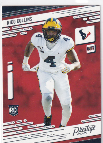 2021 PRESTIGE #237 NICO COLLINS RED- HOUSTON TEXANS